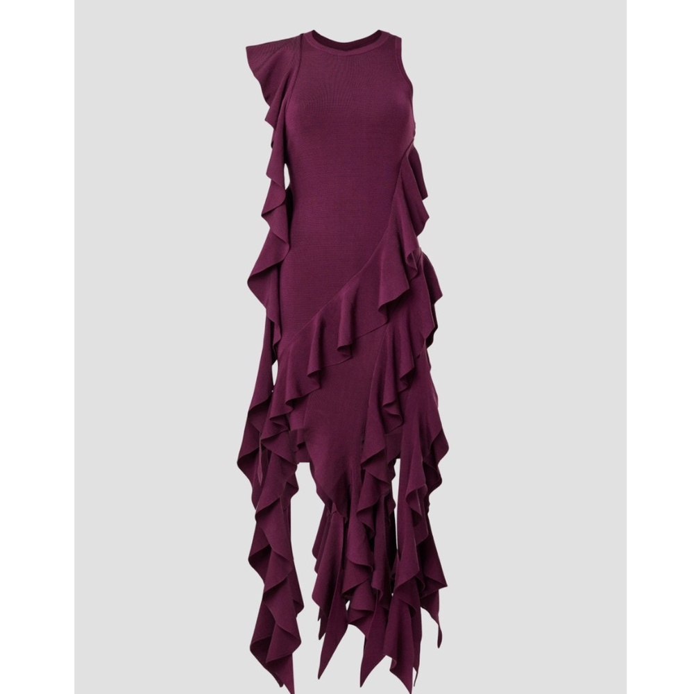SIMKHAI Knit Ruffled Dress - Picture 2 of 5